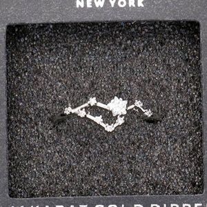 LEO Silver Dipped CZ Zodiac Ring Trendy Accessory Statement Jewelry Accessories